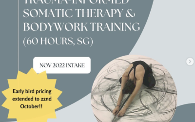 Trauma-Informed Somatic Therapy & Bodywork Training in Singapore（60 hr, Nov 22’)